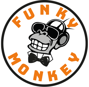 funky monkey bar mit gästen am feiern